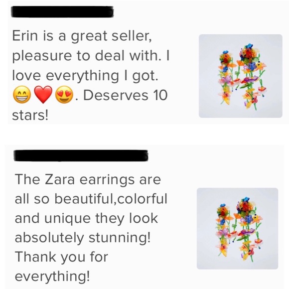 🍋2/$30 New Zara Cascading Flower Drop Earrings - Picture 7 of 8